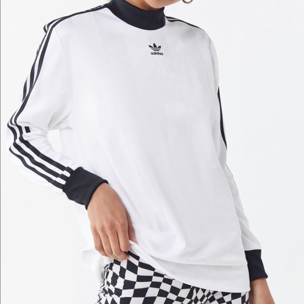adidas tonal striped long sleeve